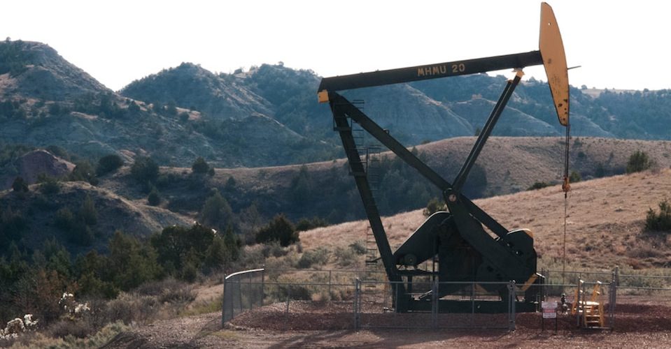 Drilling, hydraulic facturing in the North Dakota badlands. A\J Alternatives